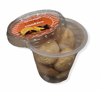 Orange Cookies with Cocoa Filling