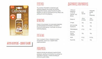 Canderel Υποκατάστατο Μαύρης Ζάχαρης 55 ml