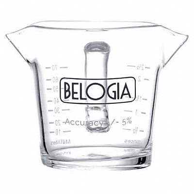 Belogia Δοσομετρικό Ποτηράκι με Διπλό Στόμιo & Χερoύλι 